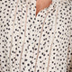 Otti Silk Blouse - Ivory Inky Spot