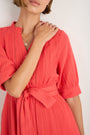 Otti Midi Dress - Guava Red
