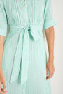 Otti Midi Dress - Jade Green/White Stripe