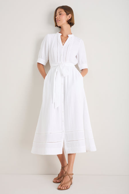 Otti Midi Dress - White