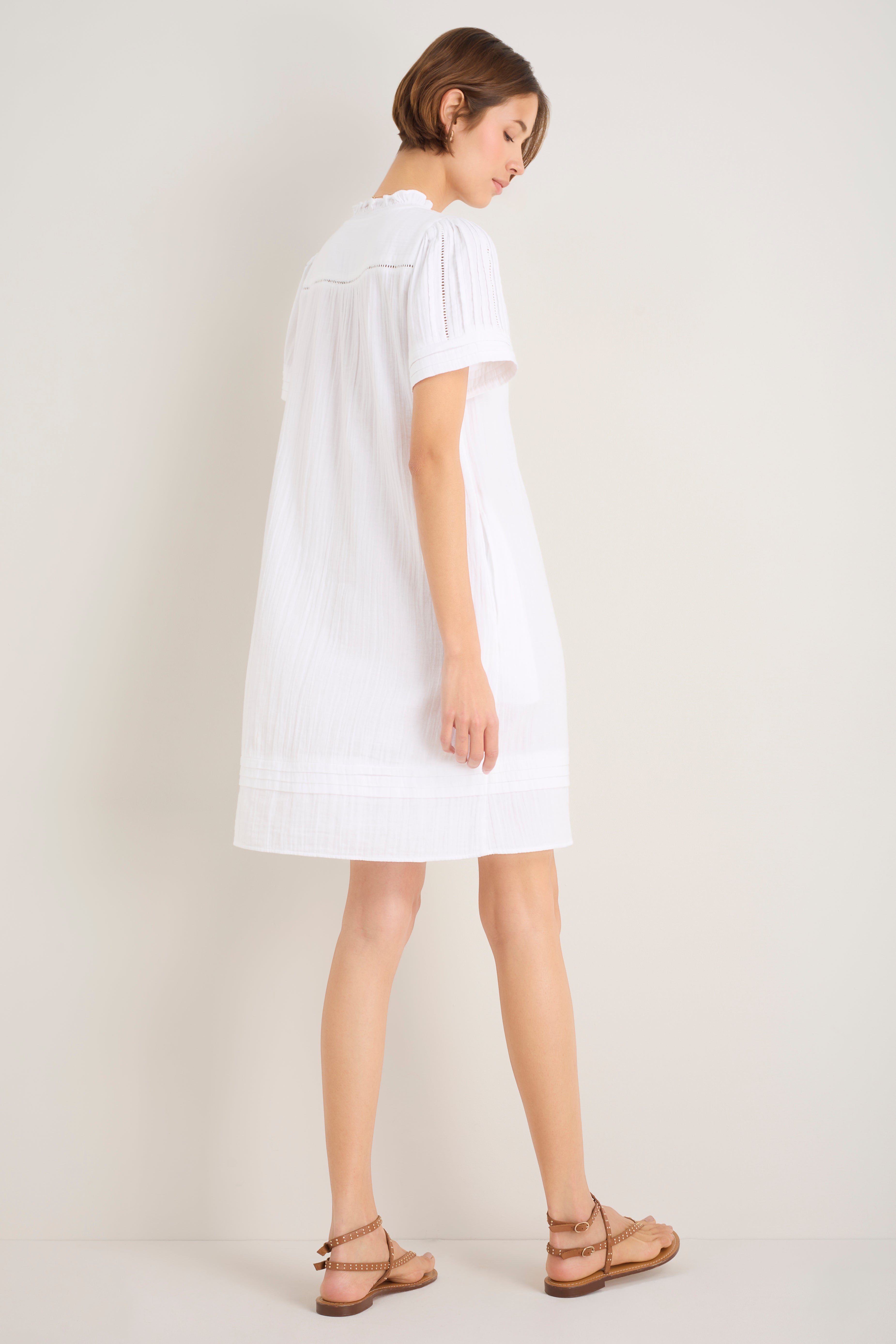 Otti Short Dress - White