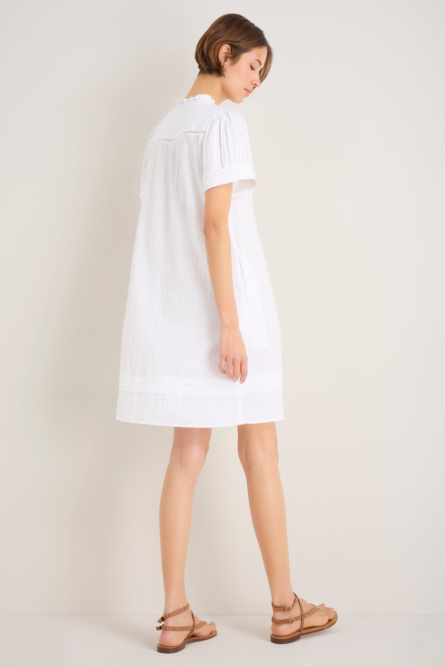 Otti Short Dress - White