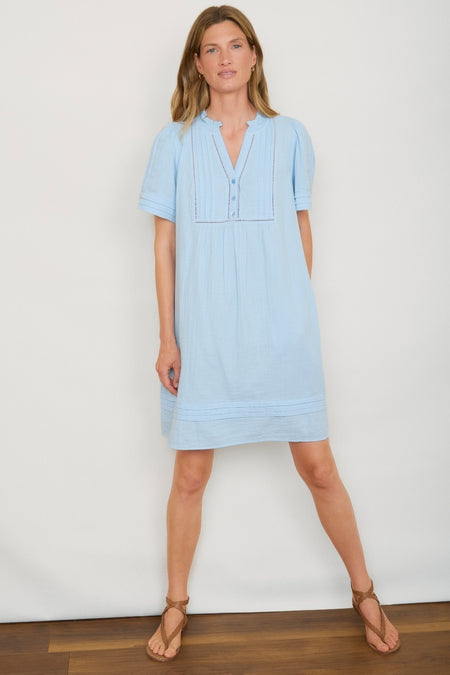 Otti Short Dress - Sky Blue