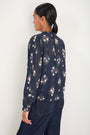 Otti Silk Blend Blouse - Midnight Spaced Floral