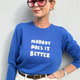 Cath x WYSE Slogan Jumper - Cobalt Blue