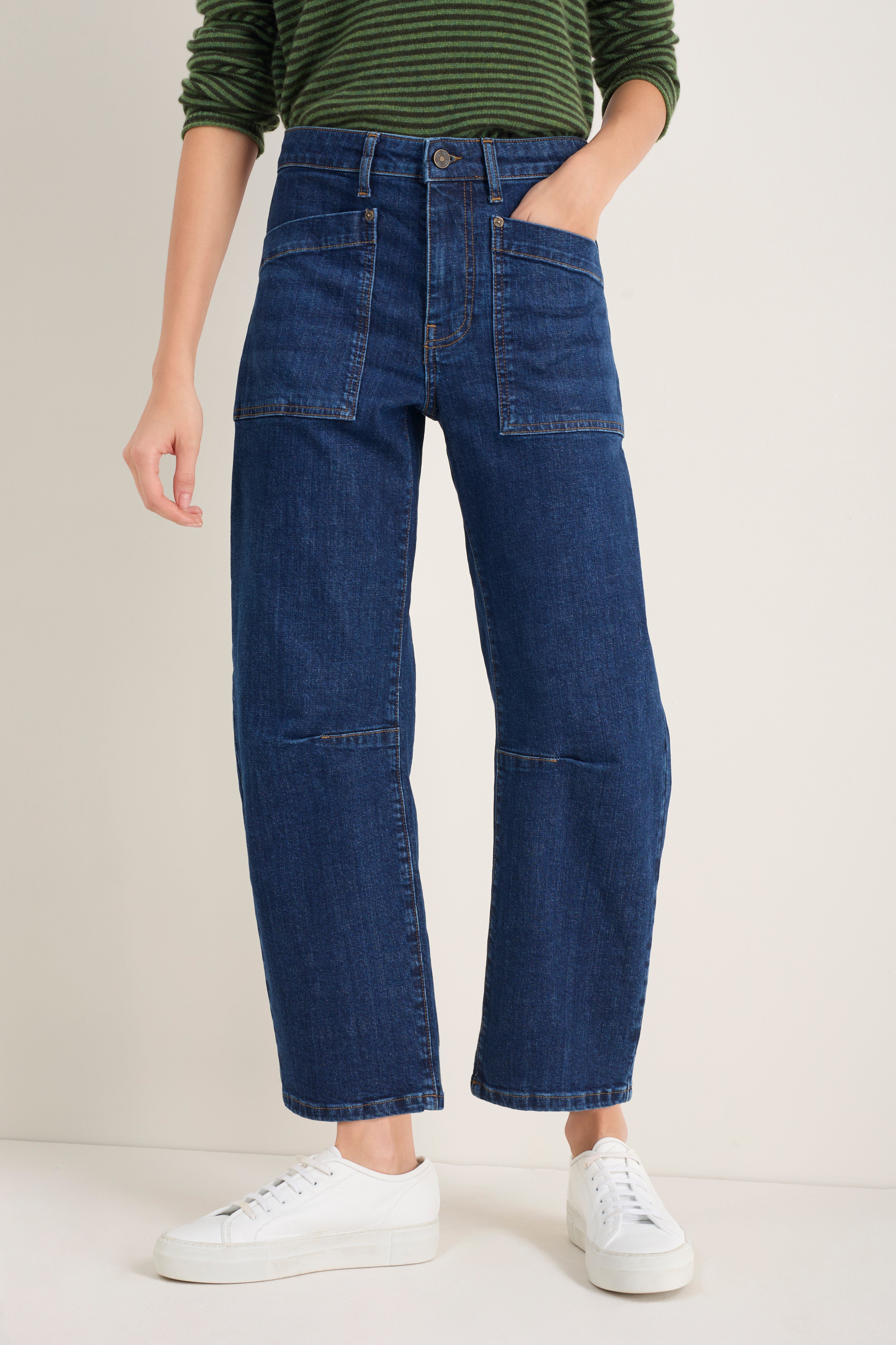 Paloma Horseshoe Jean - Mid Wash