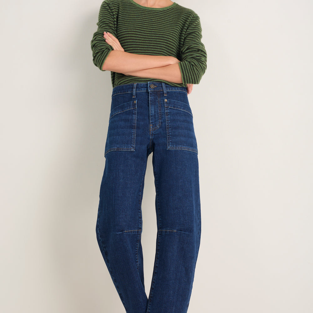 Paloma Horseshoe Jean - Mid Wash