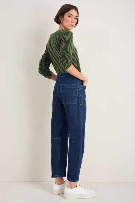 Paloma Horseshoe Jean - Mid Wash
