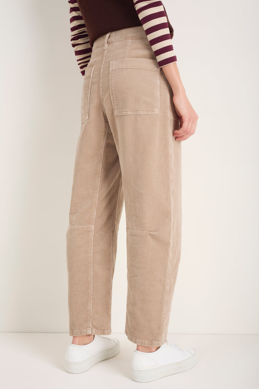 Paloma Horseshoe Pin Cord Trouser - Mink