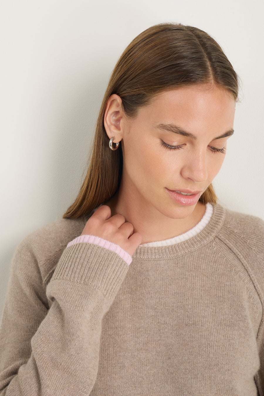 Pandora Jumper - Toast/Ivory/Blossom Pink