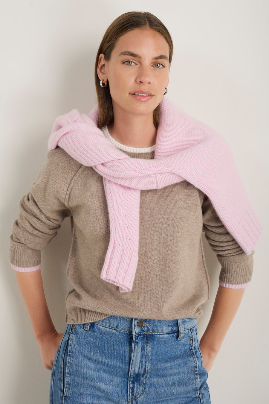 Pandora Jumper - Toast/Ivory/Blossom Pink