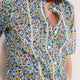 Pansy Pintuck Blouse - Multi Meadow Garden