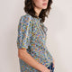 Pansy Pintuck Blouse - Multi Meadow Garden