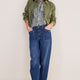 Pansy Pintuck Blouse - Multi Meadow Garden