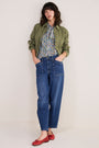 Pansy Pintuck Blouse - Multi Meadow Garden