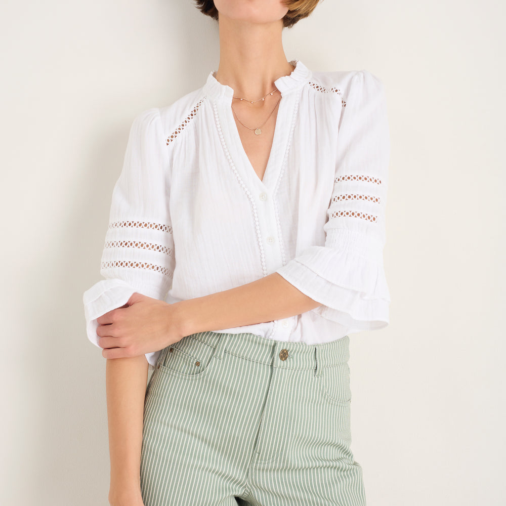 Parker Blouse - White