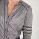 Parker Metallic Blouse - Pewter