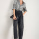 Parker Metallic Blouse - Pewter
