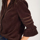Parker Velour Blouse - Cappuccino