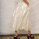 Patsy Silk Blend Lame Skirt - Gold