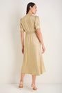 Paulina Dress - Gold Metallic
