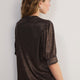 Paulina Metallic Top - Cocoa
