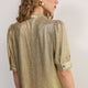 Paulina Metallic Top - Gold