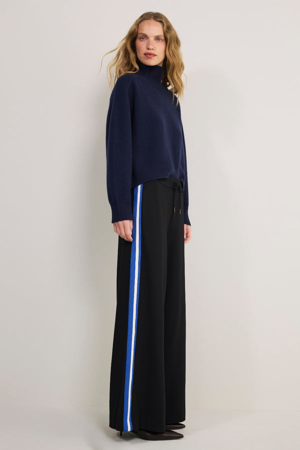 Penny Ponte Palazzo Trouser - Black