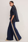 Penny Ponte Palazzo Trouser - Midnight/Sand