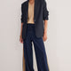 Penny Ponte Palazzo Trouser - Midnight/Sand