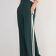 Penny Ponte Trouser - Forest Green/Ivory