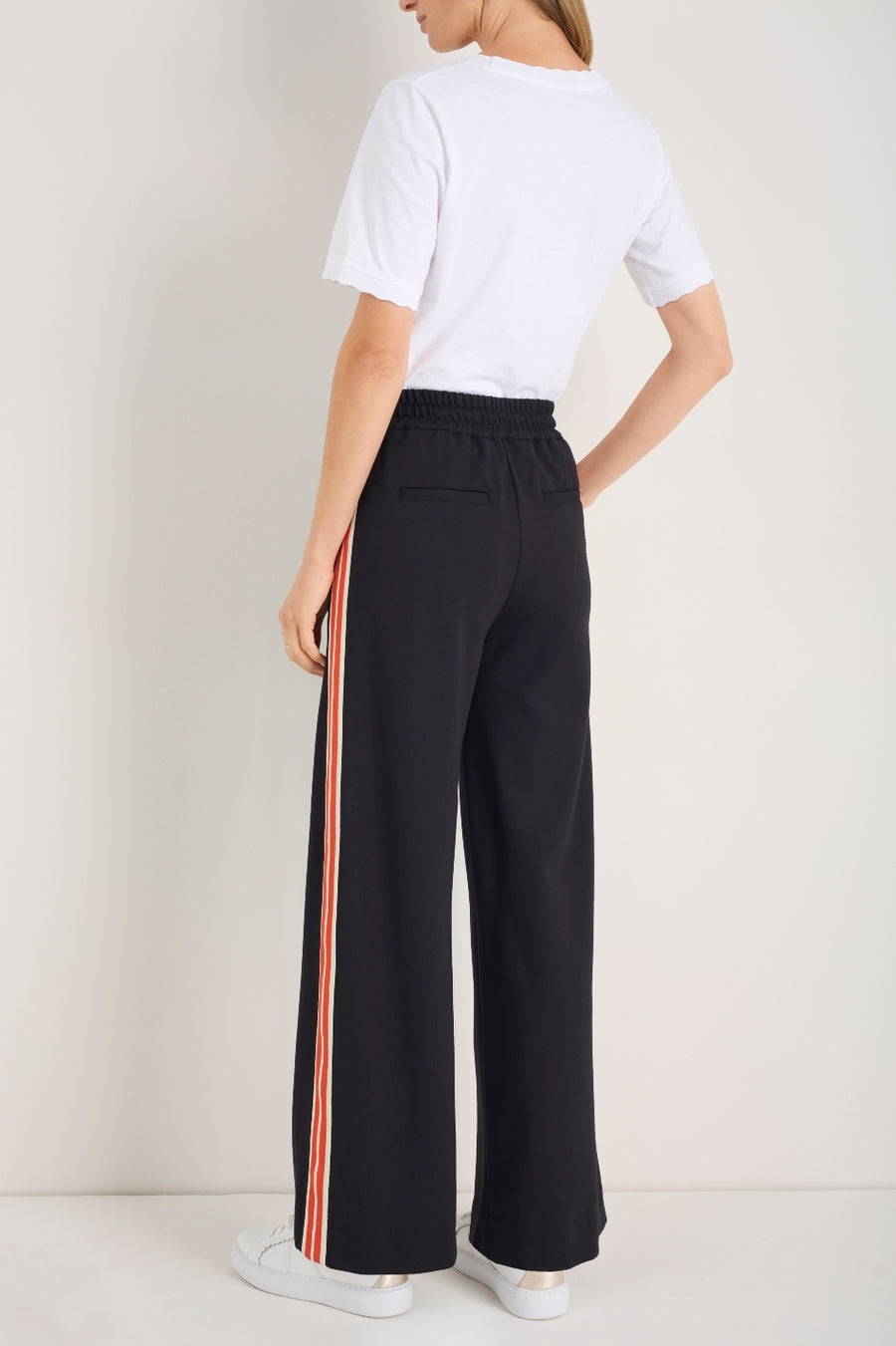 Penny Ponte Trouser - Black/Red