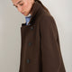Philippa Pea Coat - Cocoa