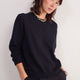 Philippa Wool Cotton Jumper - Black