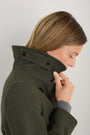 Philippa Pea Coat - Dark Olive