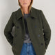 Philippa Pea Coat - Dark Olive