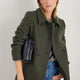 Philippa Pea Coat - Dark Olive