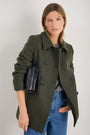 Philippa Pea Coat - Dark Olive