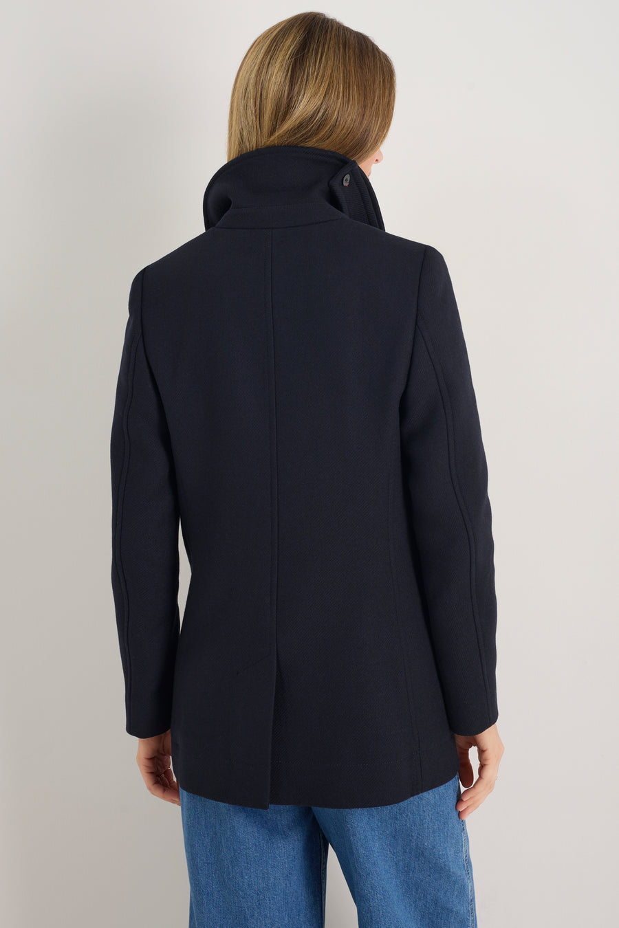 Philippa Pea Coat - Dark Midnight