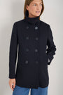 Philippa Pea Coat - Dark Midnight