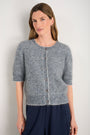 Phoebe Cardigan - Blue/Ivory Stripe