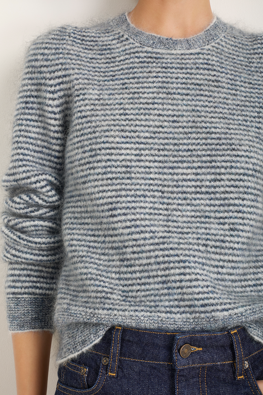 Phoebe Jumper - Midnight/Ivory Stripe