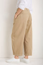 Phoebe Pleat Front Trouser - Dark Oat