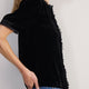 Phoebe Silk Velvet Blouse - Black