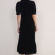 Phoebe Silk Velvet Dress - Black