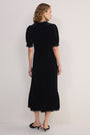 Phoebe Silk Velvet Dress - Black