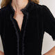 Phoebe Silk Velvet Dress - Black