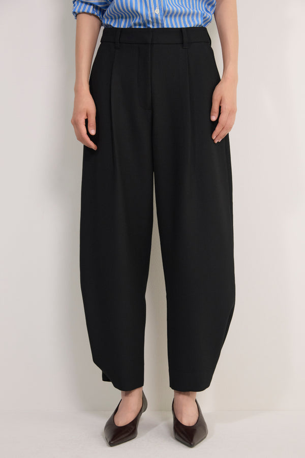 Pina Wool Blend Trouser - Black