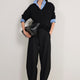Pina Wool Blend Trouser - Black