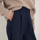 Pina Wool Blend Trouser - Midnight